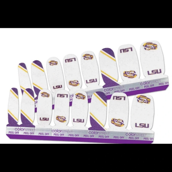 Color Street Collegiate Collection Louisiana State University Nail Polish Strips - Picture 2 of 4